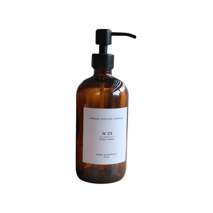 Reusable Amber Dish Soap Bottle