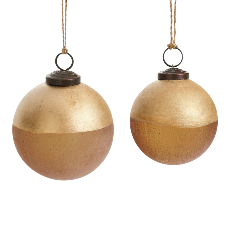 Amber & Gold 2-Tone Ornament