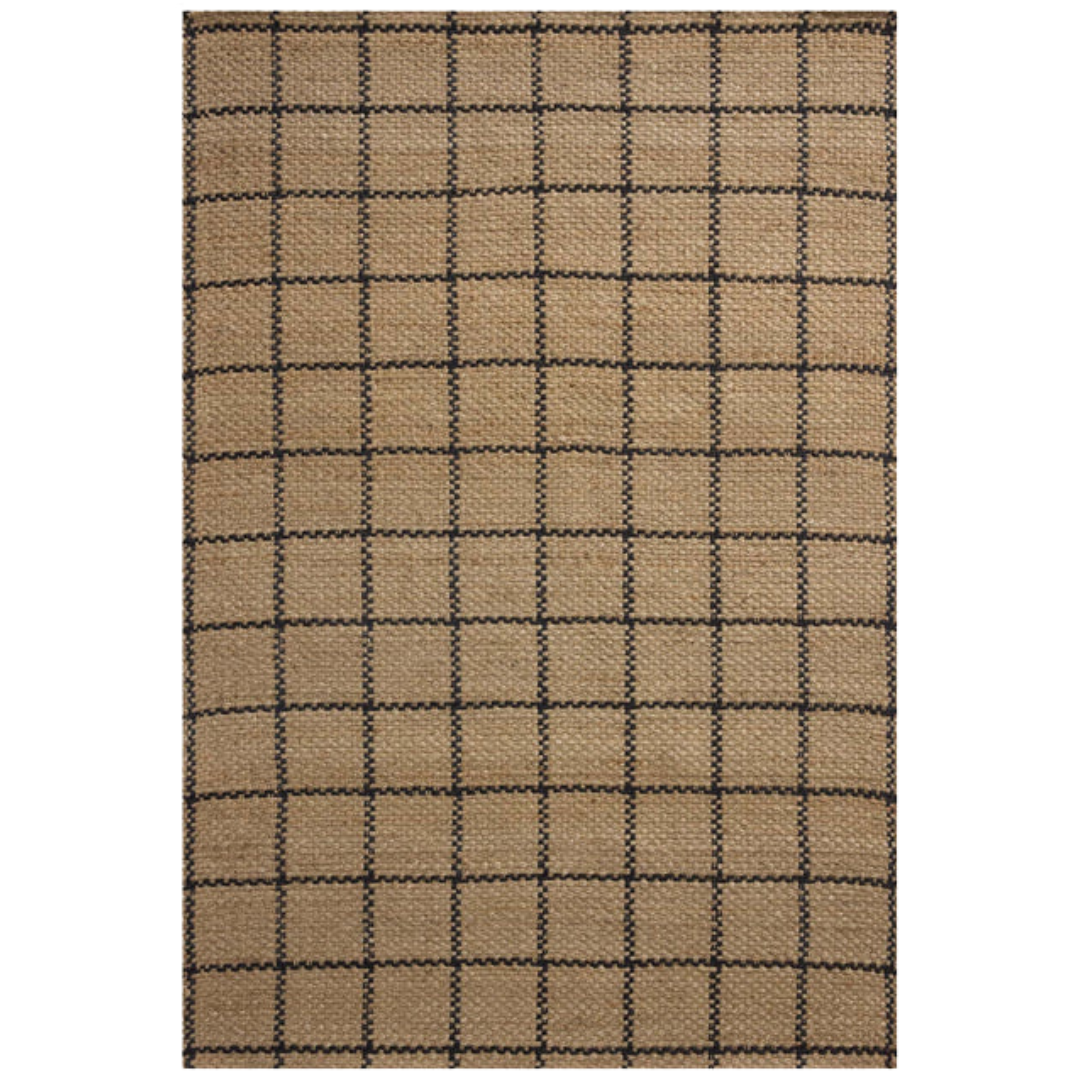 Fletcher FLE-01 (CJ) Natural/Black Rug