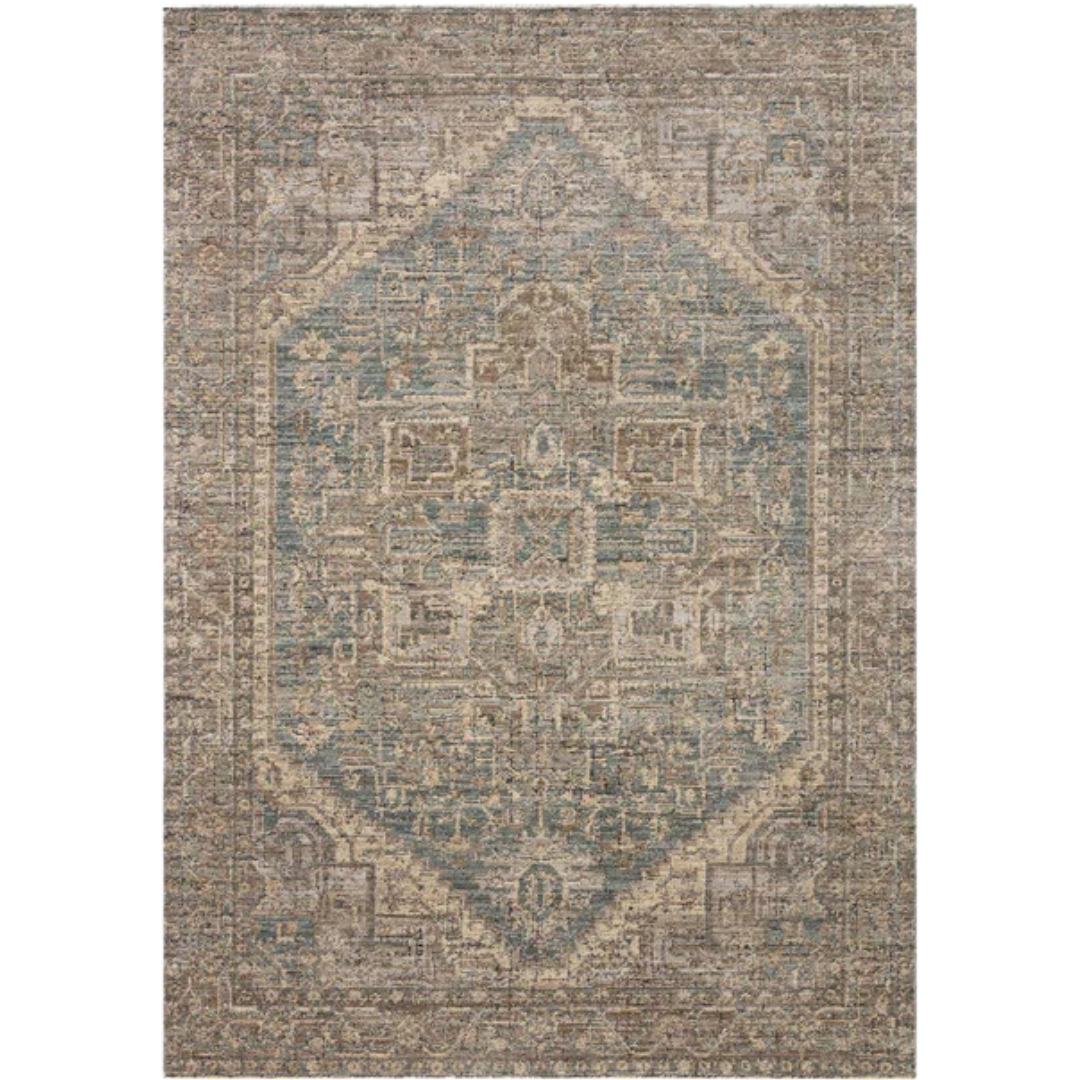 Priscilla PRL-04 Rug [Blue/Bark]