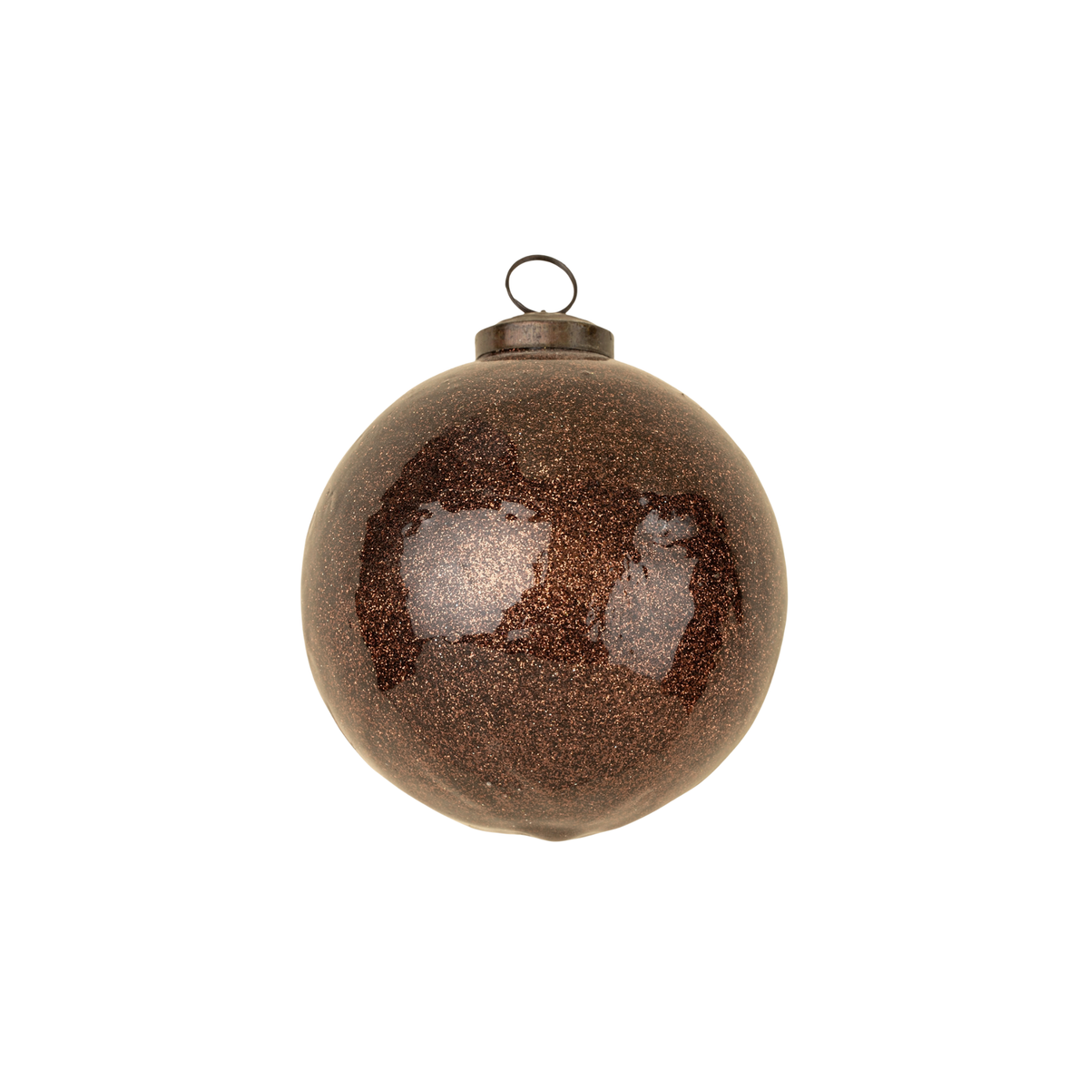 Glitter Ball Ornament [Dark Brown - Large]