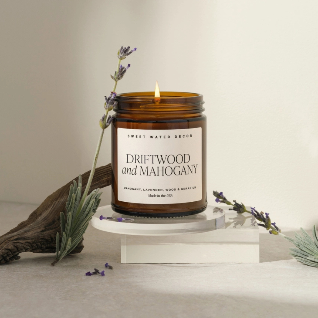 Driftwood & Mahogany 9oz Soy Candle