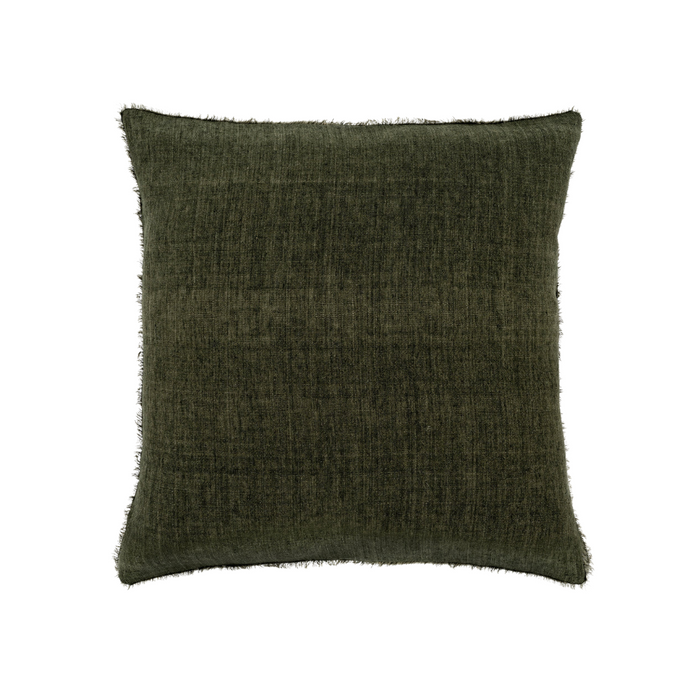 Lina Linen Pillow Avocado [20" x 20"]