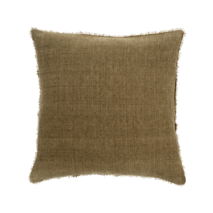 Lina Linen Pillow Fennel [24" x 24"]