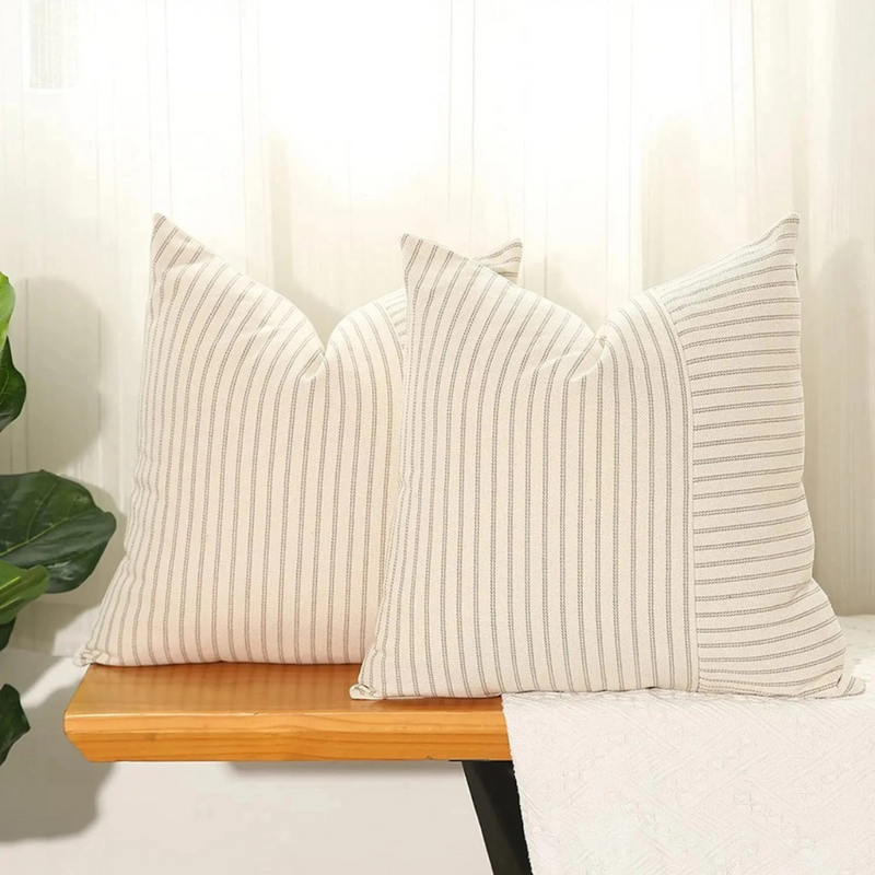 Pinstripe Pillow Cover