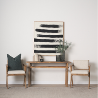 Topanga Cream Fabric Wrap Dining Chair