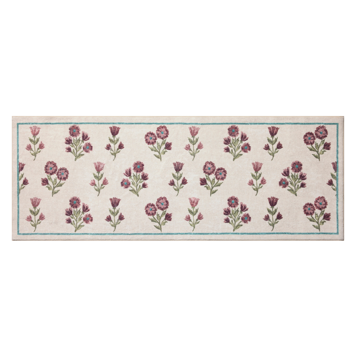 Clove CLO-02 (Chris Loves Julia × Loloi) Bath Mat [Ivory/Plum]