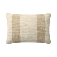Wool Stripe 16" x 26" Pillow [Mistwood/Ivory]
