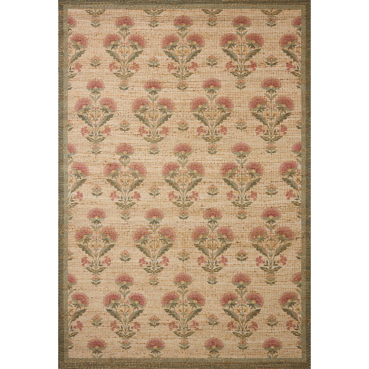 Rue (Chris Loves Julia × Loloi) RUE-01 Rug [Sage/Blush]