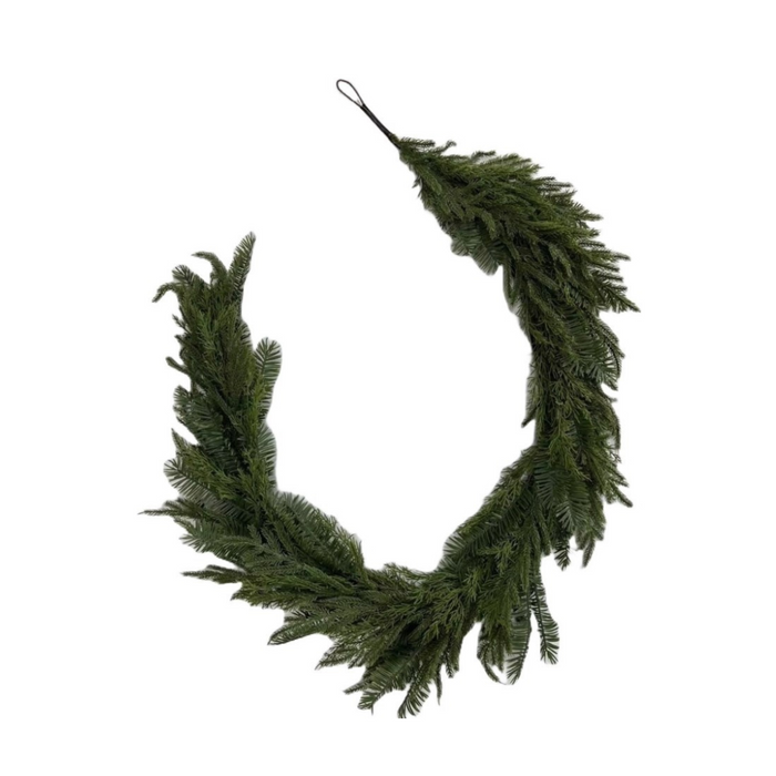 6’ Mixed Norfolk Cedar Yew Garland