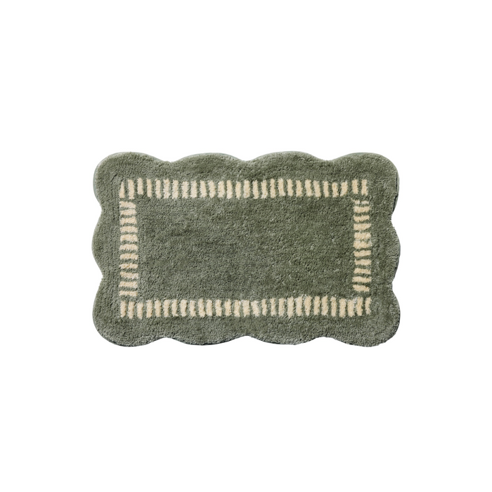 Valerie (Chris Loves Julia × Loloi) VLR-01 Bath Mat [Lagoon/Ivory]