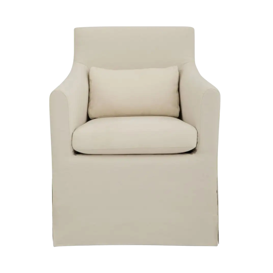Lively Outdoor Slipcover Dining Armchair