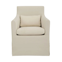 Lively Outdoor Slipcover Dining Armchair
