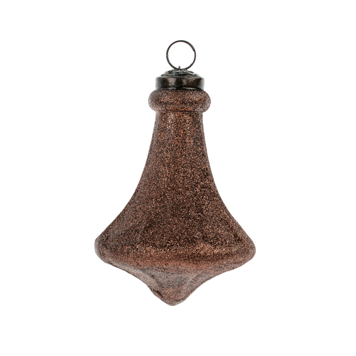 Chocolate Shimmer Ornament - Finnial