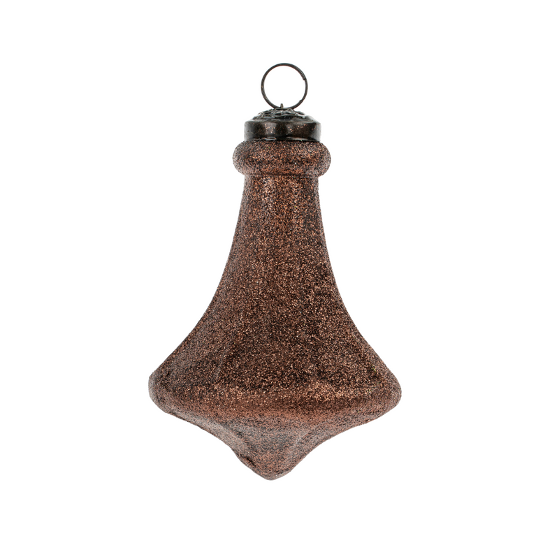 Chocolate Shimmer Ornament - Finnial