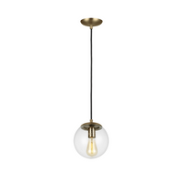 Leo Hanging Globe Small One Light Pendant