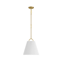 1-Light Knife Pleat Pendant