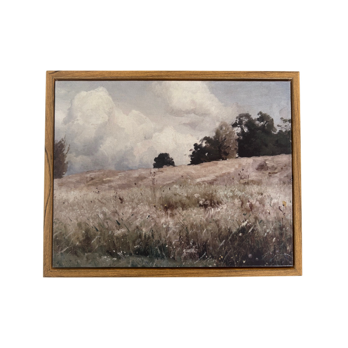 "Hillside" Vintage Framed Canvas