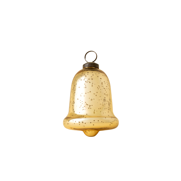 Gold Glass Bell Ornament [Small]