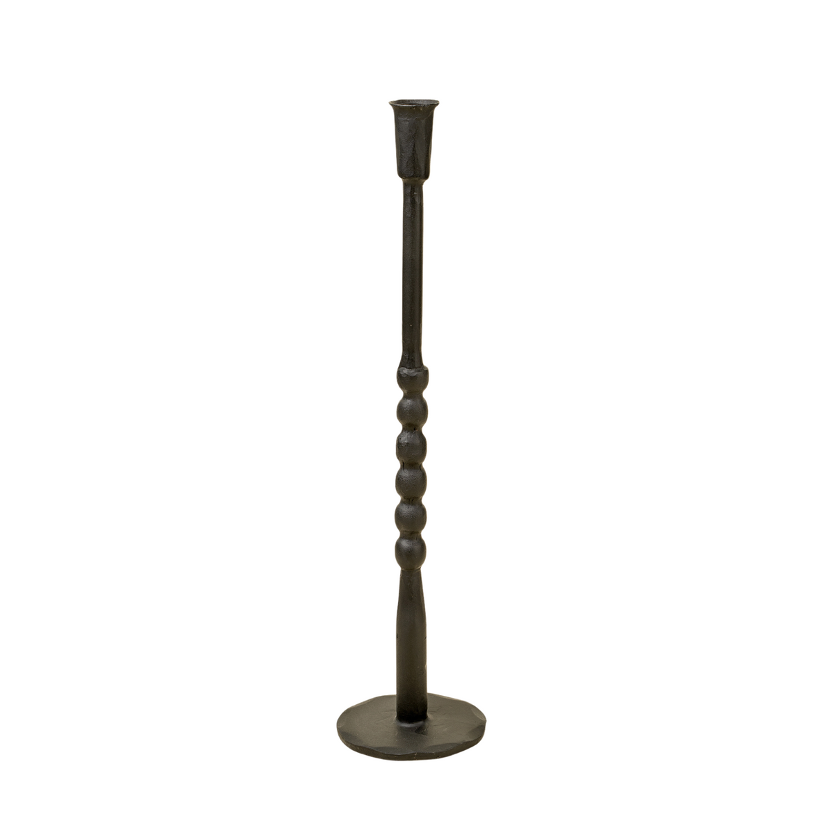 Nova Forged Tall Candlestick [Large - Black]