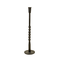 Nova Forged Tall Candlestick [Large - Black]
