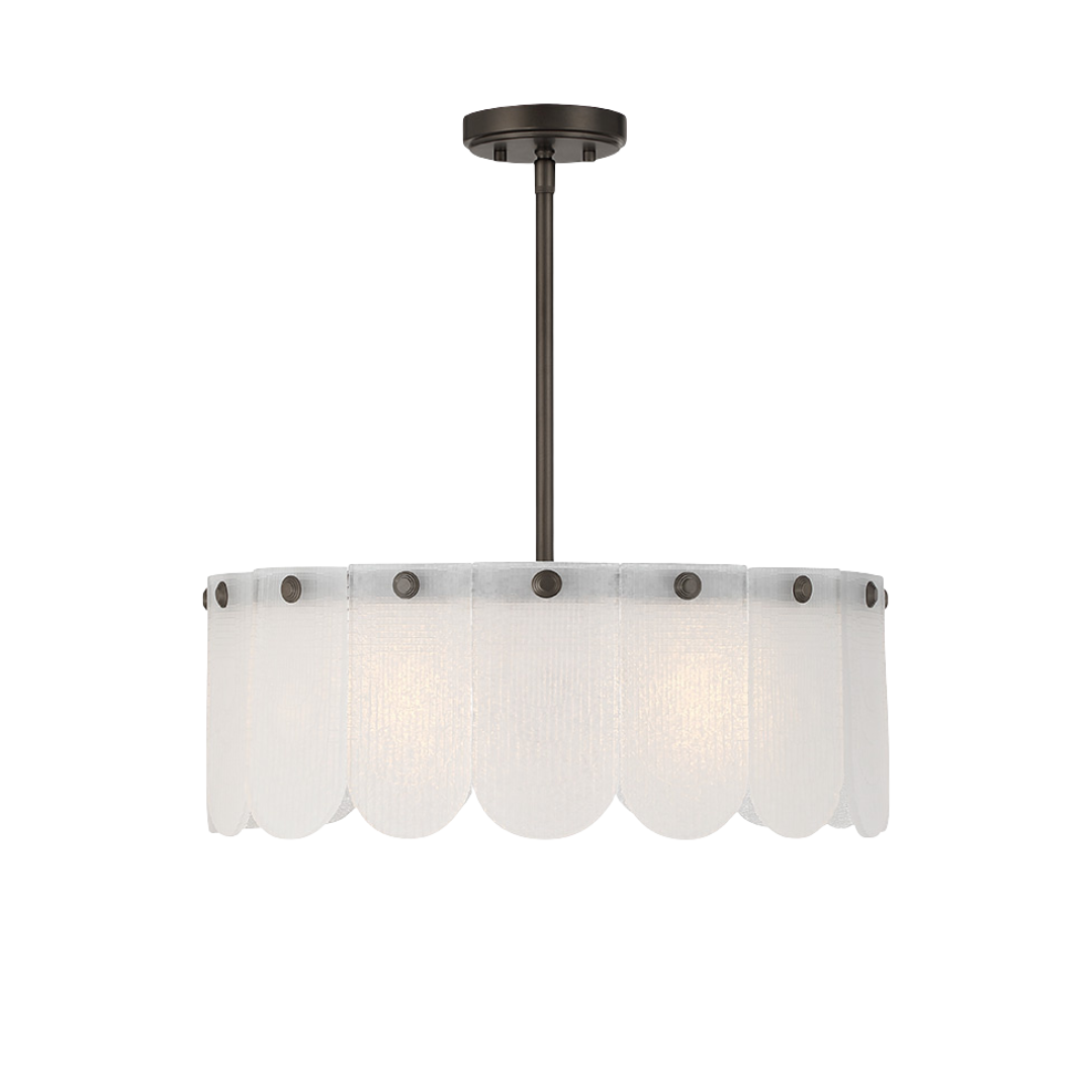 Ashton 20" Four Light Convertible Pendant/Semi Flush