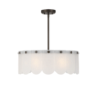Ashton 20" Four Light Convertible Pendant/Semi Flush