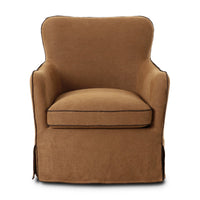 Della Slipcover Swivel Chair