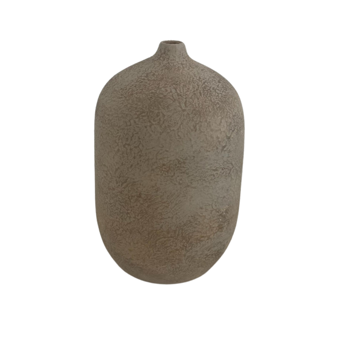 Round Textured Ceramic Vase