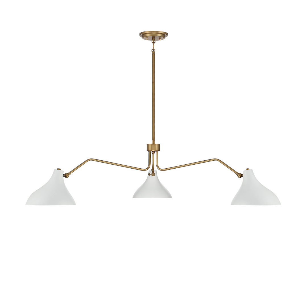 3-Light Angled Arm Pendant
