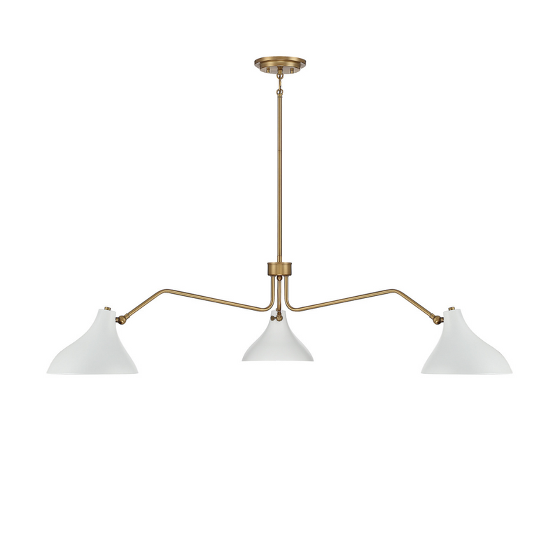 3-Light Angled Arm Pendant