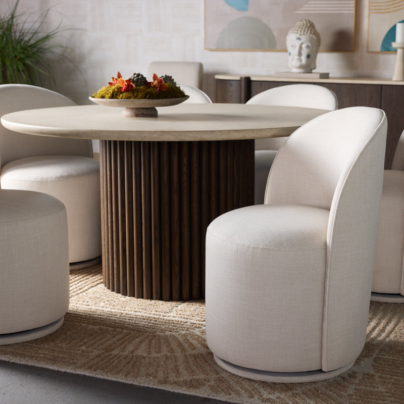 Carnation Swivel Dining Chair