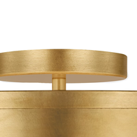 Dupont 12" Round Semi Flush Mount