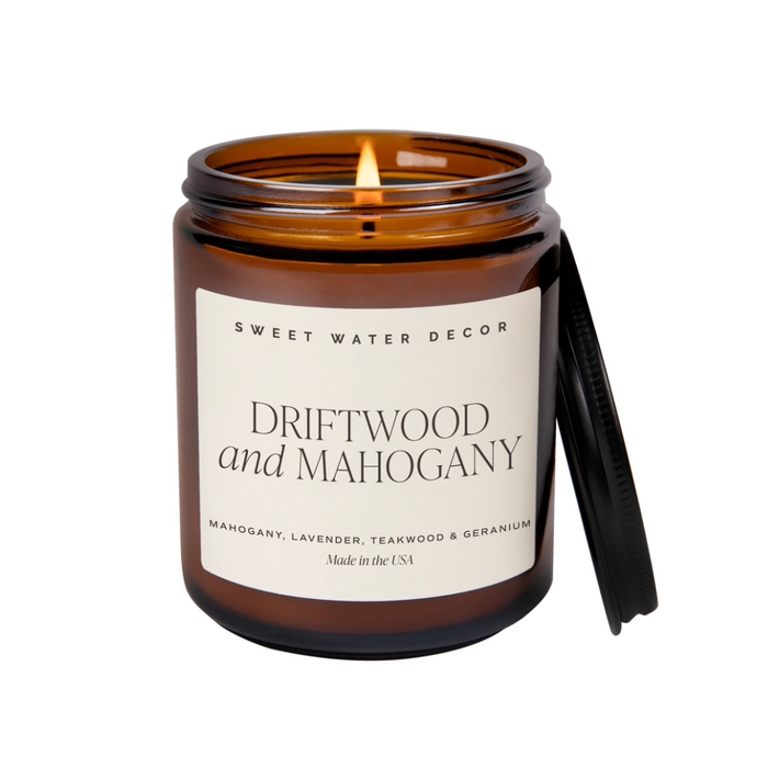 Driftwood & Mahogany 9oz Soy Candle