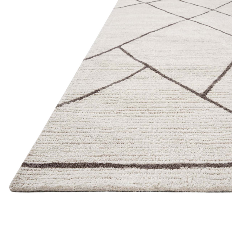 Logan LOG-01 (MH) Ivory/Charcoal Rug