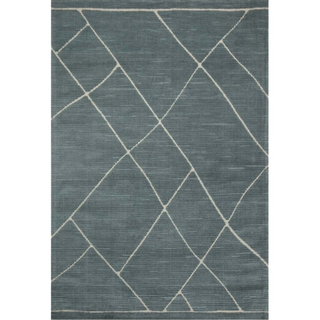 Logan LOG-01 (MH) Slate/White Rug