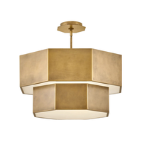 Facet 22" Convertible Semi-Flush/Chandelier