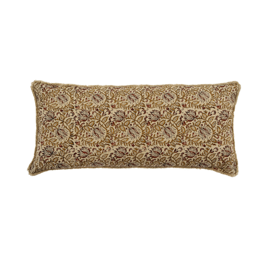 Briar Block Print Lumbar Pillow 14" x 31"