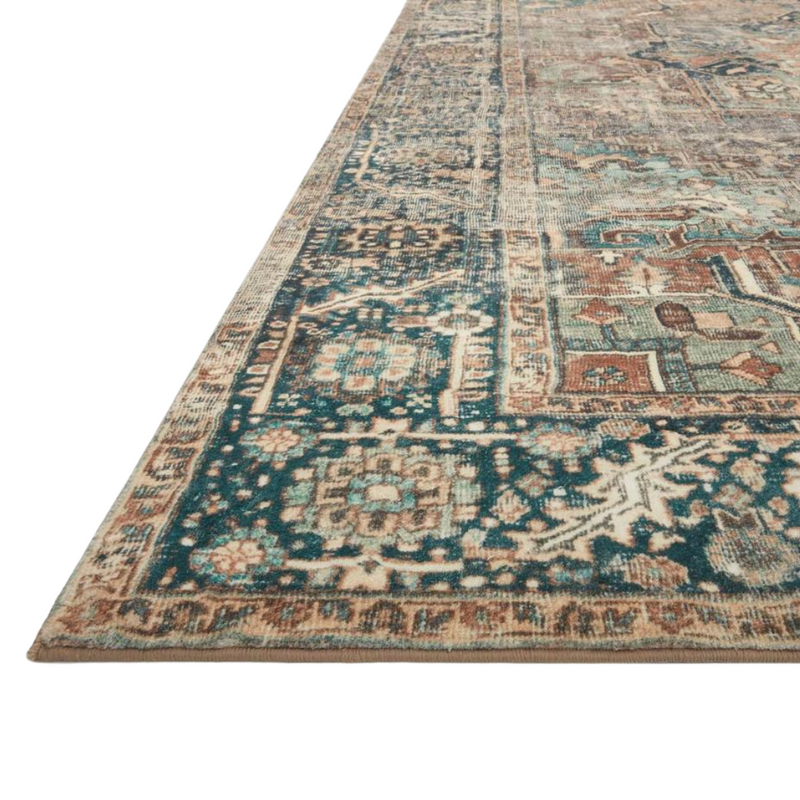 Margot MAT-02 Terracotta/Lagoon Rug