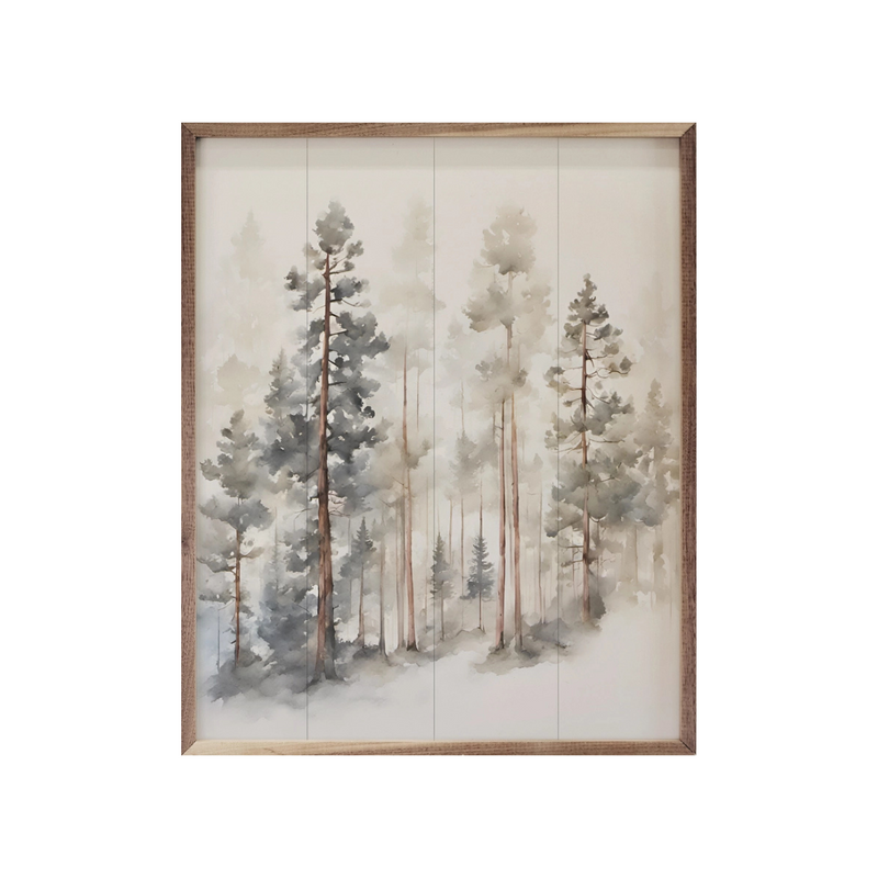 Watercolour Timber - 8" x 10" Wooden Art Print