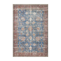 Blue/Brick Loren 01 Rug