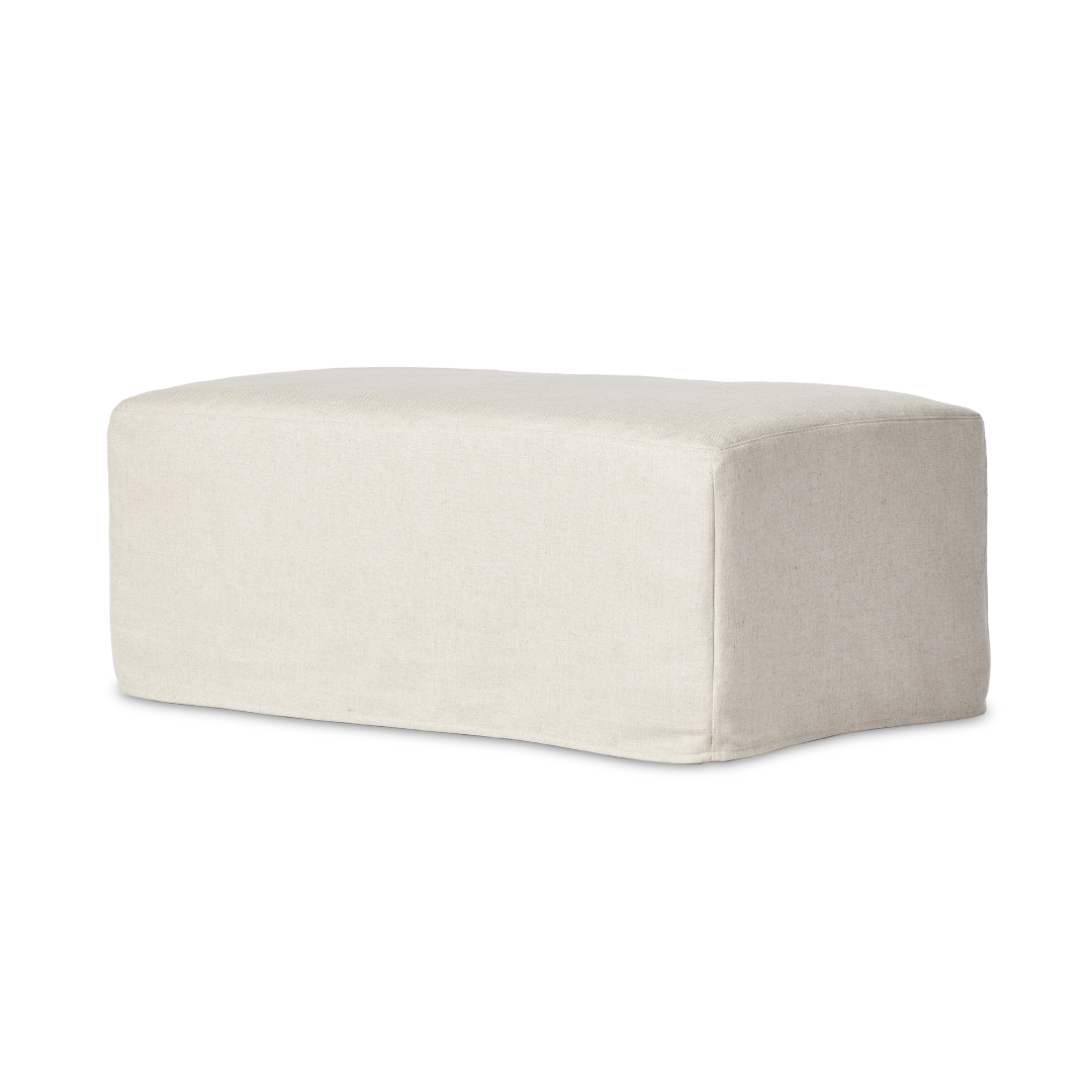 Milan Slipcover Ottoman