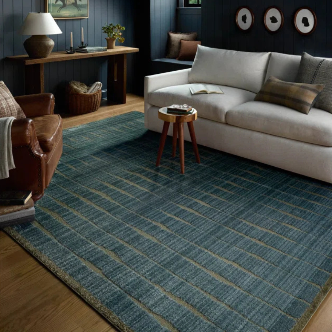 Calvin CLV-02 (CJ) Rug [Ocean/Olive]