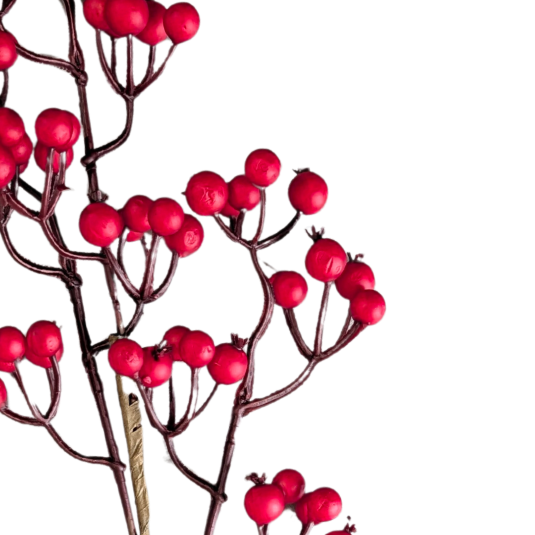 Red Berry Spray [24" Artificial Stem]