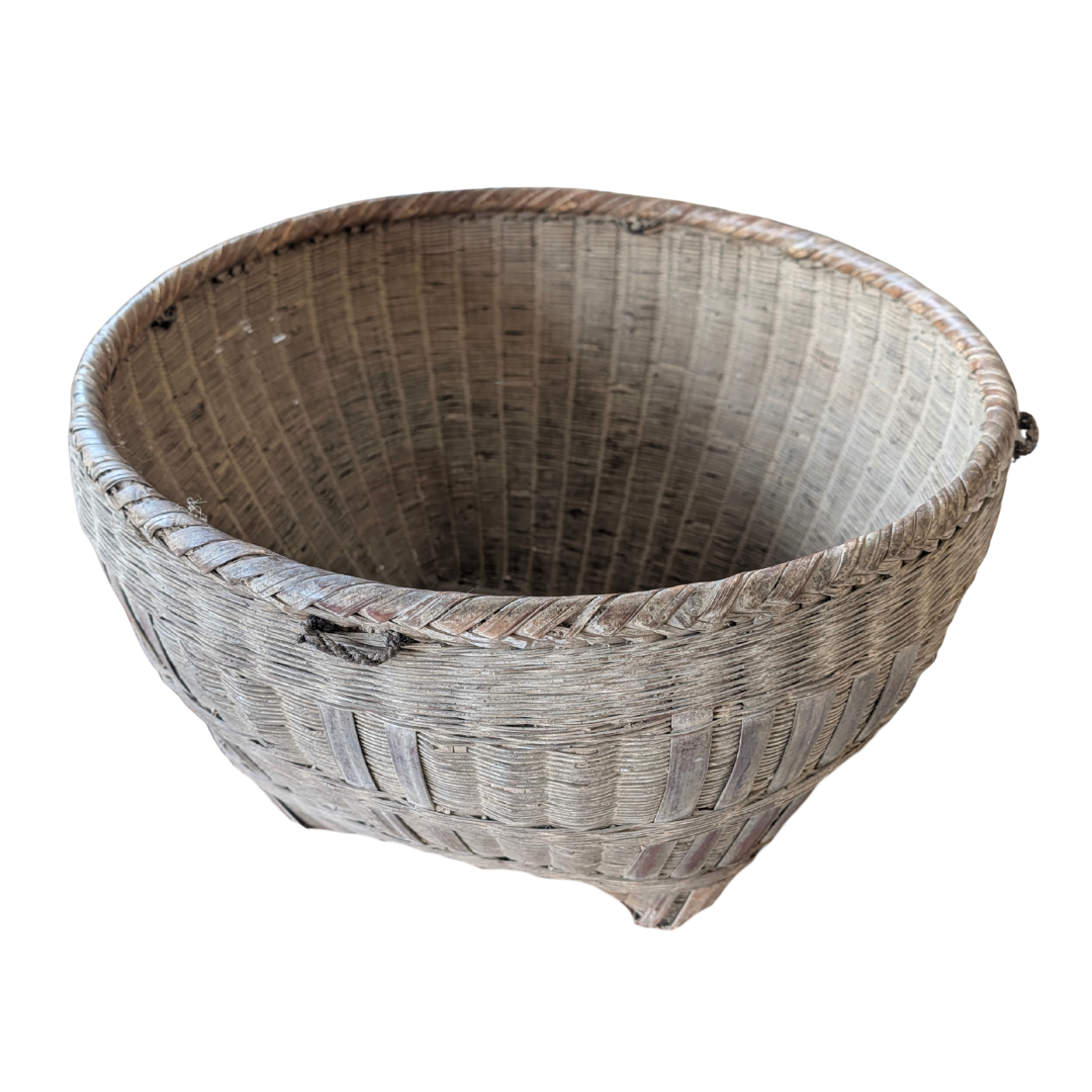 Bamboo Antique Rice Basket