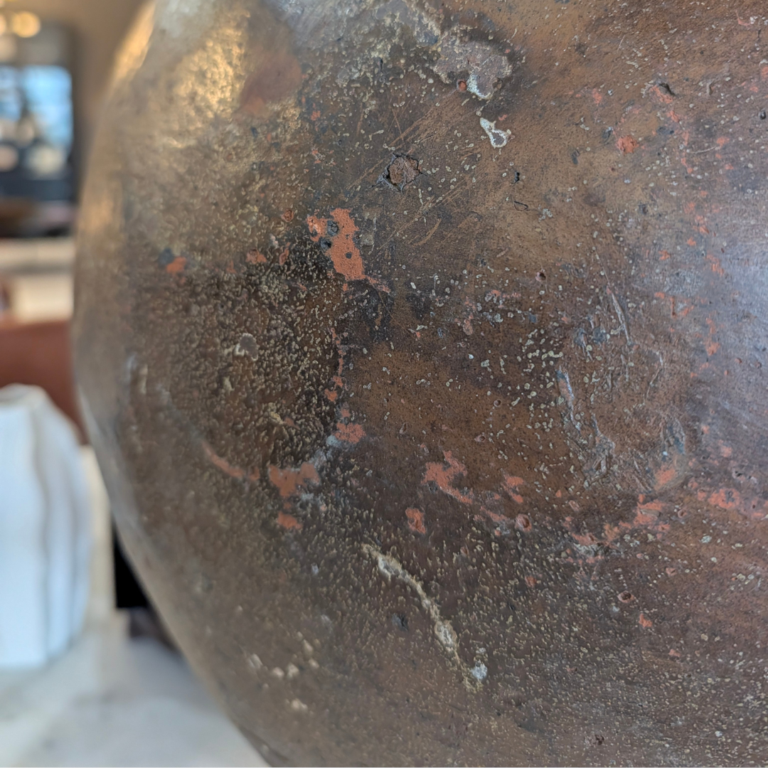 Antique Handcrafted Large Clay Pot