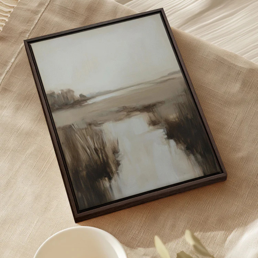 Misty Horizon [Artwork on Stretched Canvas]