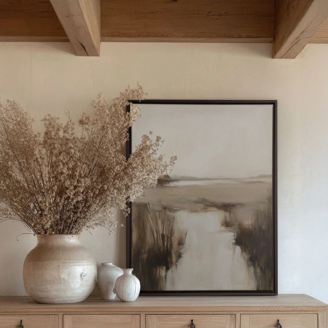 Misty Horizon [Artwork on Stretched Canvas]