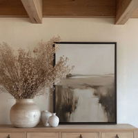 Misty Horizon [Artwork on Stretched Canvas]