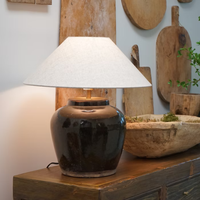 Leonne Vintage Pot Lamp - Empire Shade